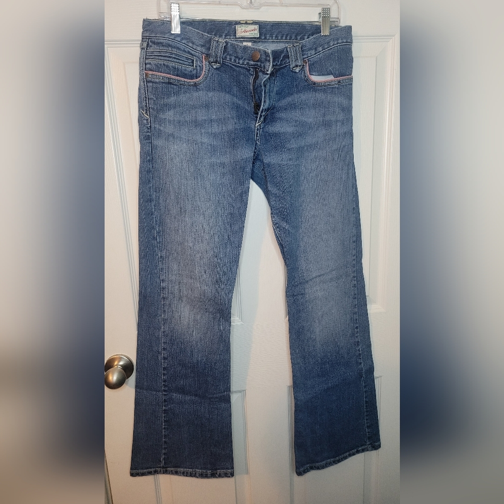 Abercrombie Jeans Size 8 Bootcut Pink Trump Y2K